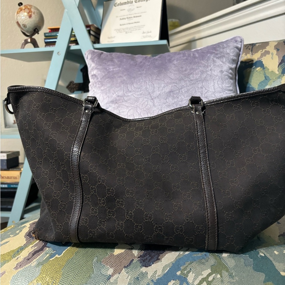 Authentic Gucci Monogram Tote 265696